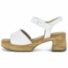 Gabor Sandali Con Plateau - Weiss