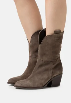 Gabor Comfort Stivali Texani / Biker - Light Grey