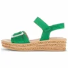 Gabor Sandali Con Plateau - Verde