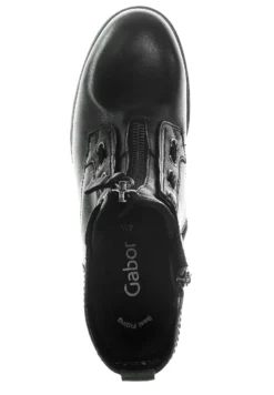 Gabor Stivaletti Con PlateauSchwarz/Altsilber Donna Stivaletti GA111X030-Q11 -Gabor dcbbd71c2e24477ca2493e760855a956